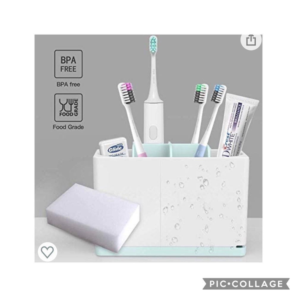🪥 Toothbrush Holder Organizer White